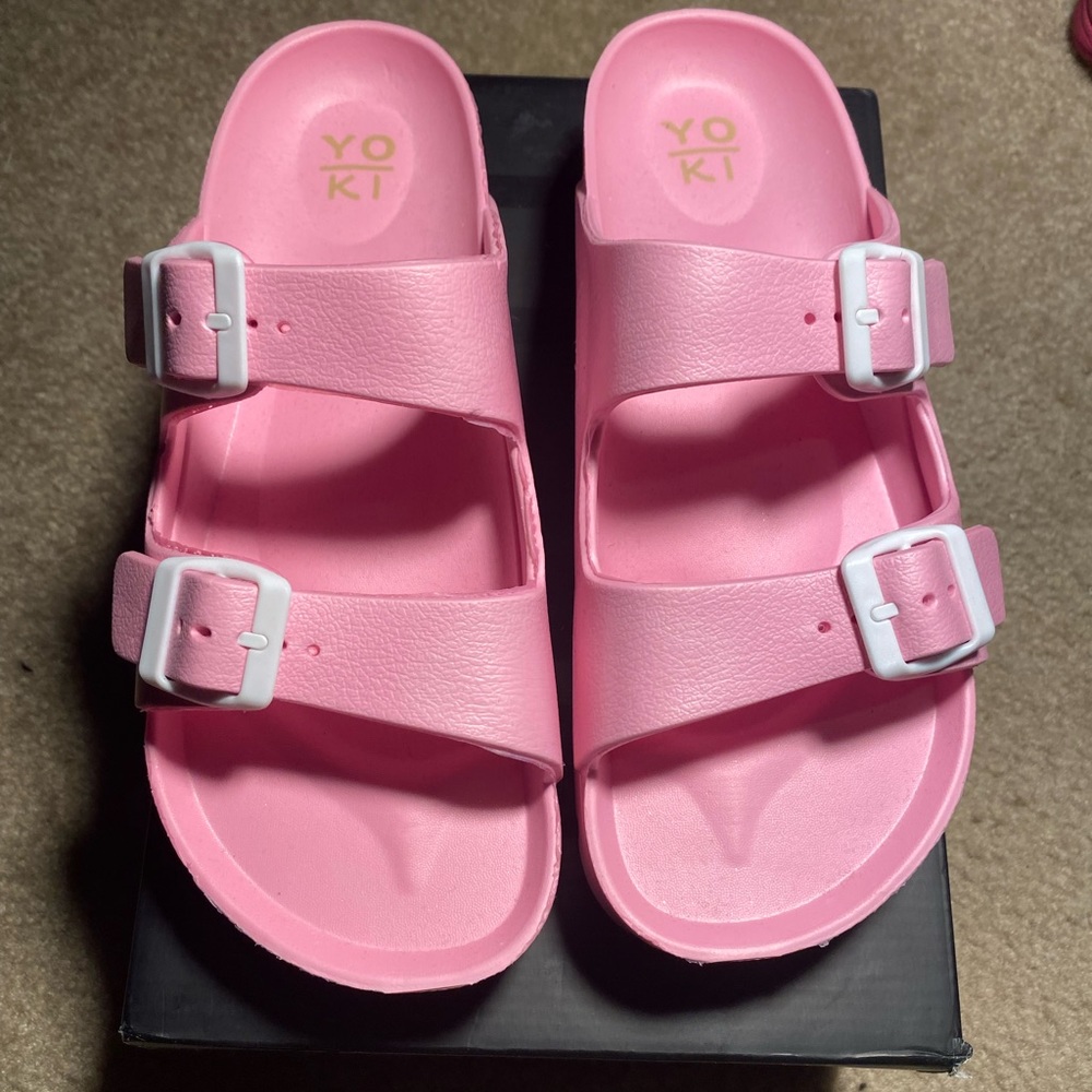 Pink Platform Sandals